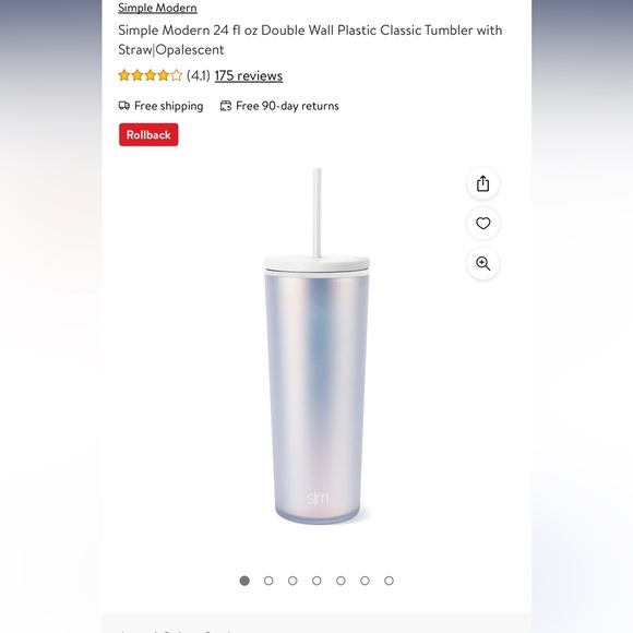 Simply Modern 24oz Reusable Water Bottle - Picture 3 of 4